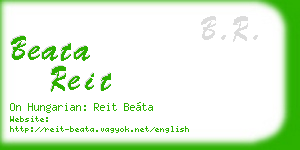 beata reit business card